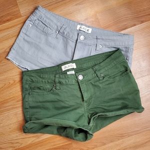 Jalate Shorts 2 Pair Dark Green and Gray || size 9